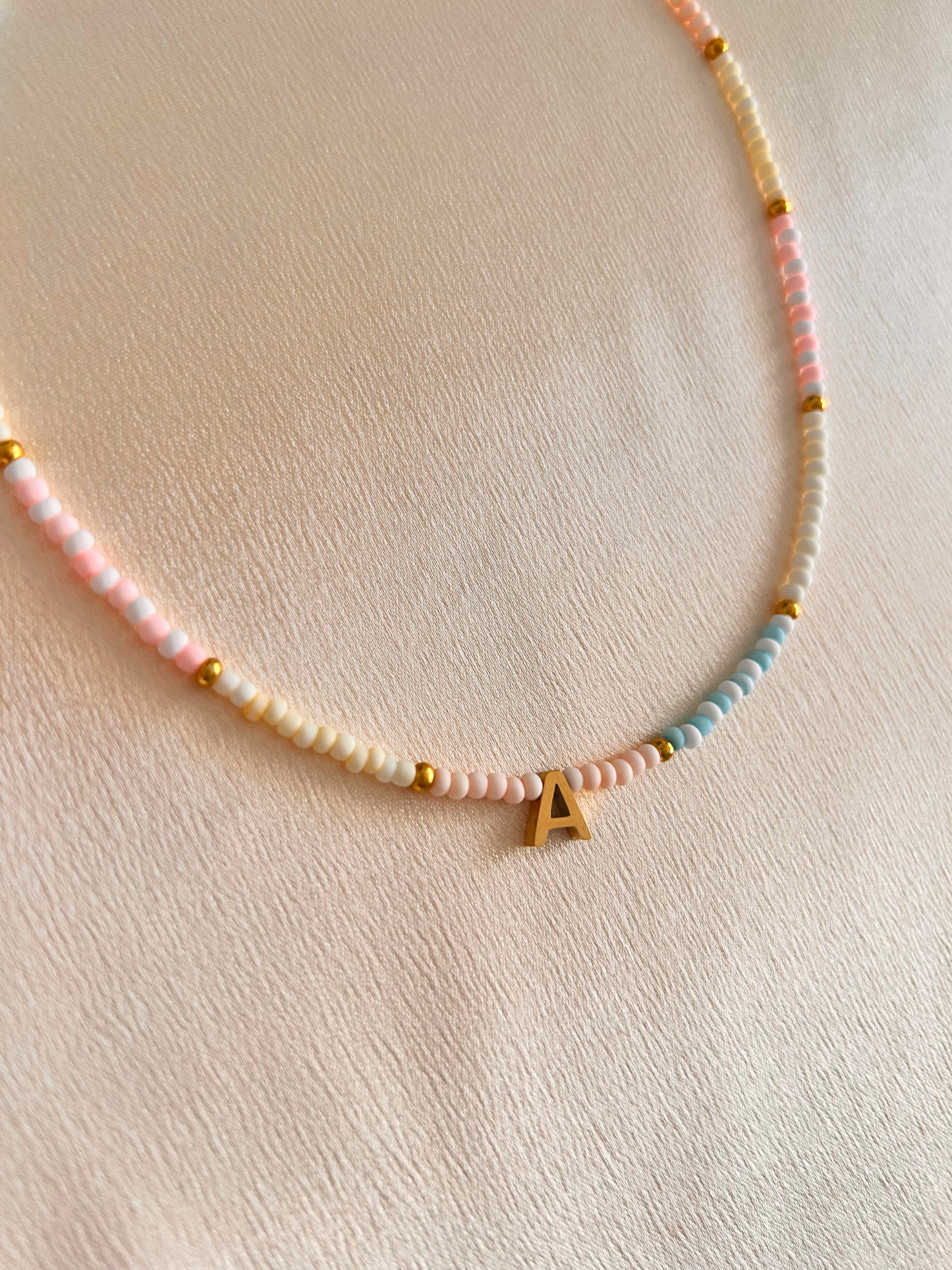 Collar BEADS & LETTER