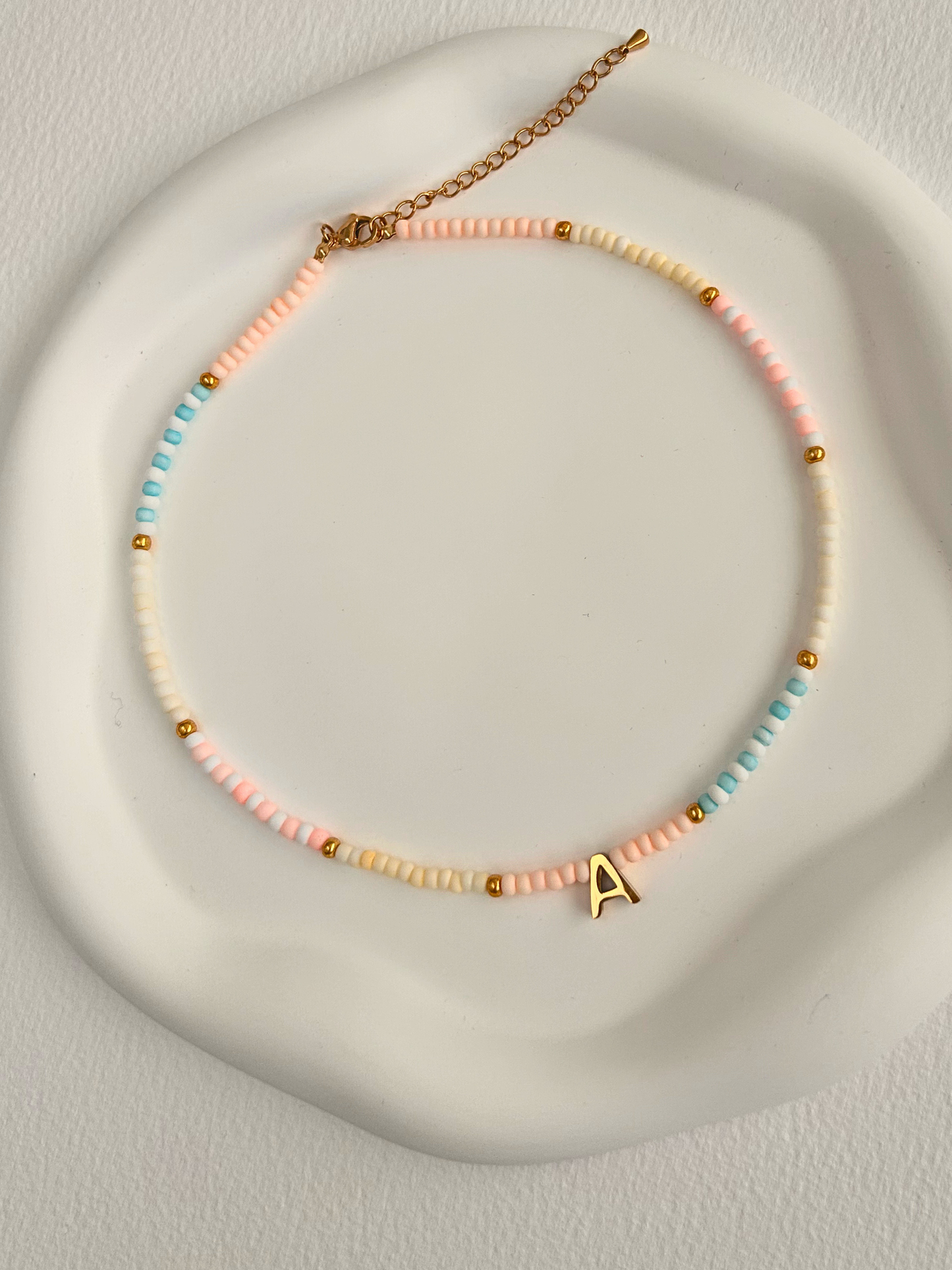 Collar BEADS & LETTER