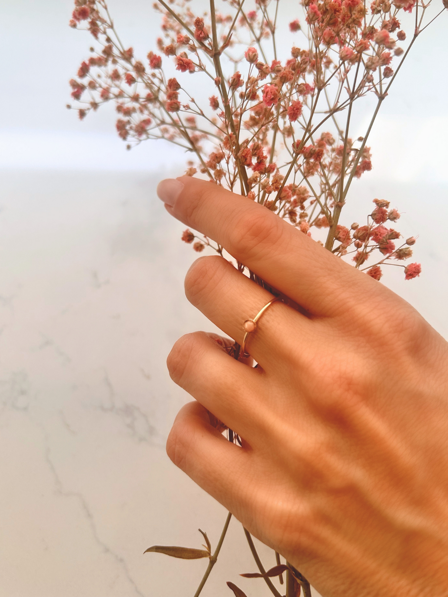 Anillo PINK OPAL